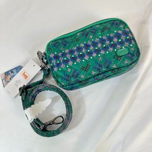 Lug Coupe Convertible Crossbody in Fair Isle Green